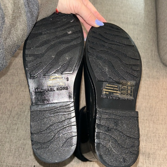 NWT Michael Kors Mandy Black Rain Boots size 8 - Picture 4 of 10